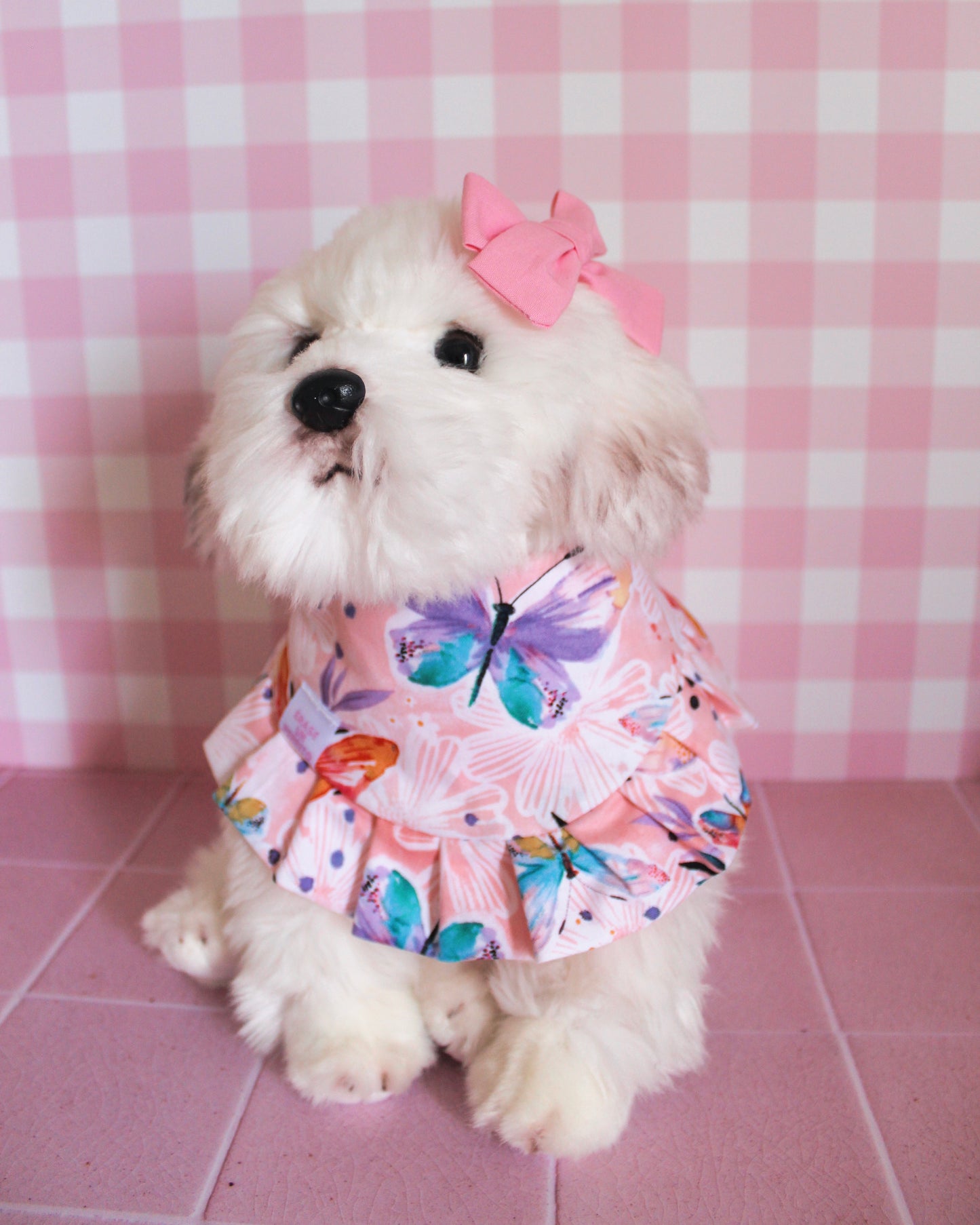 PINK BUTTERFLIES BANDANA
