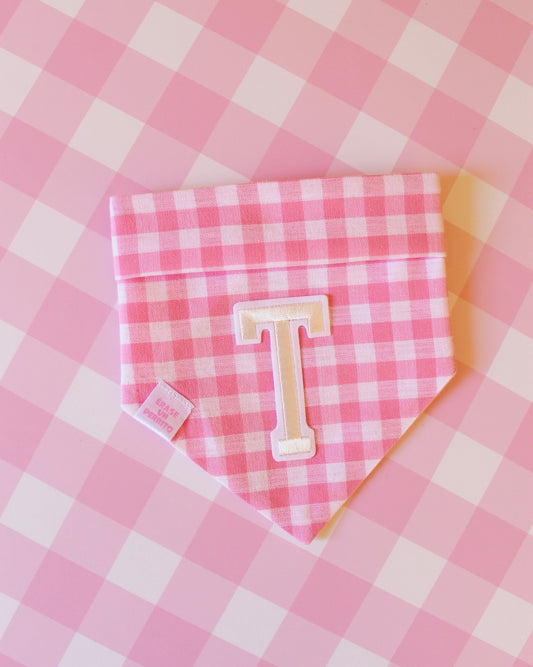 PINK GINGHAM BANDANA