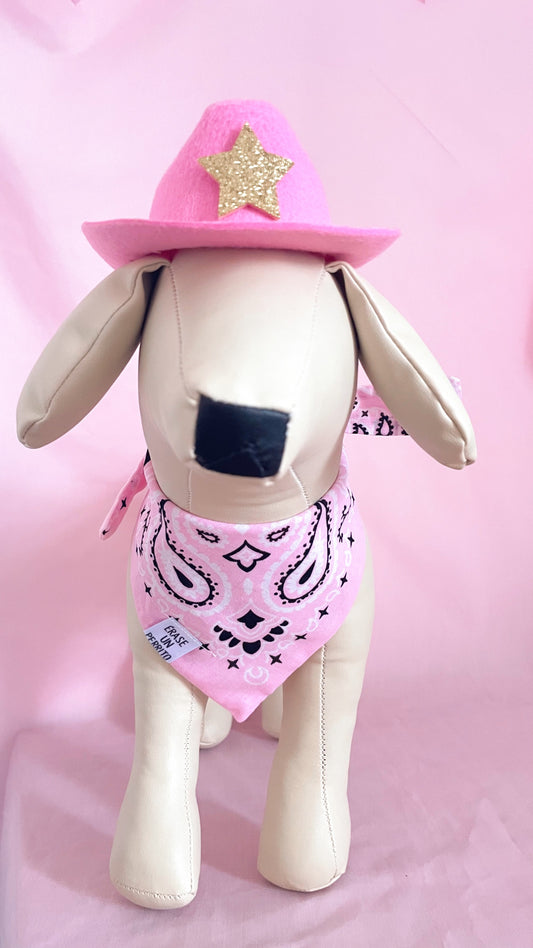 PINK COWGIRL BANDANA